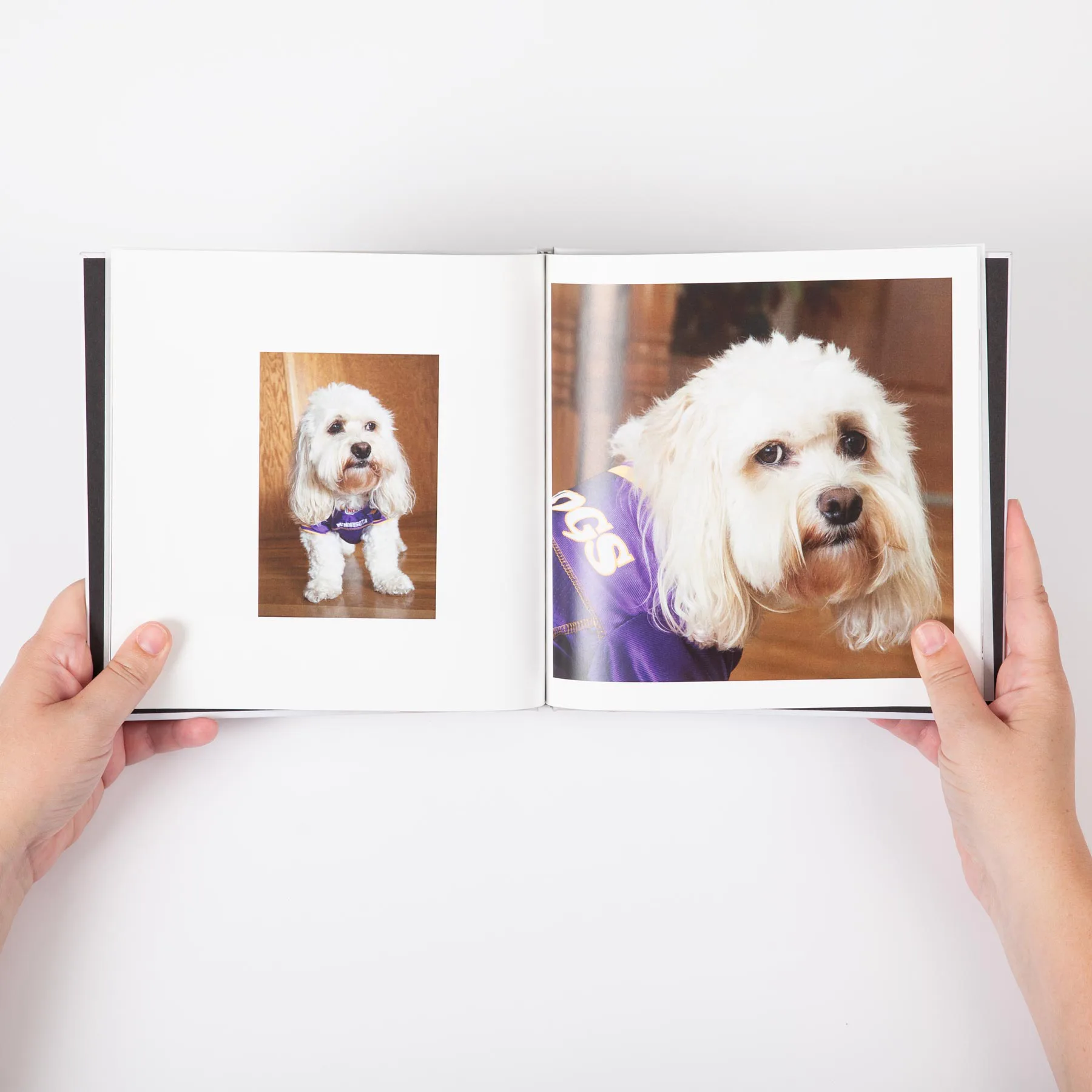 Open image wrapped photo book