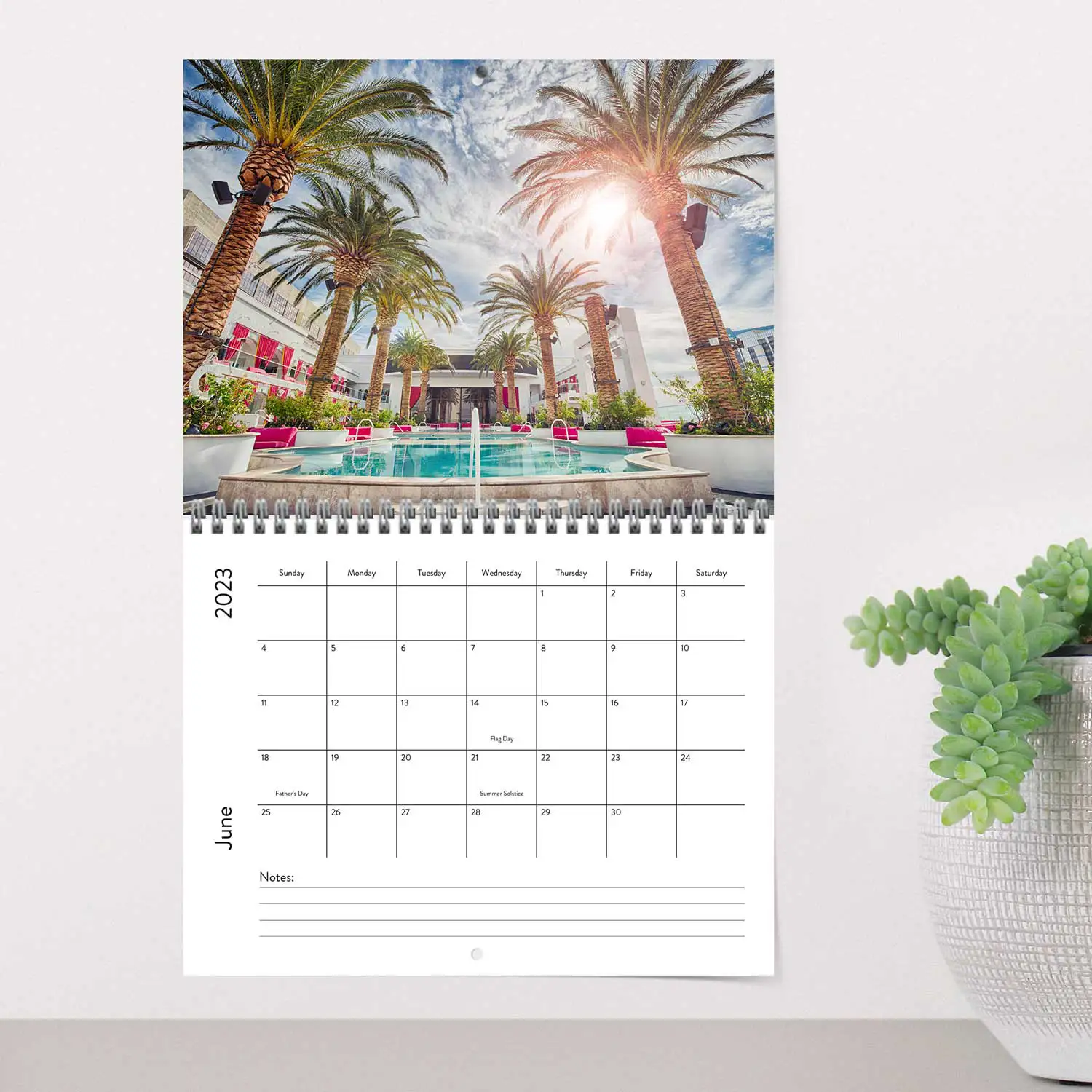 Traditional photo calendar