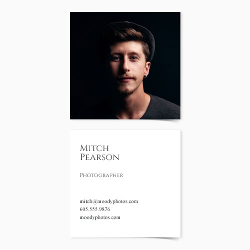 Sq. Business Card | Front Text